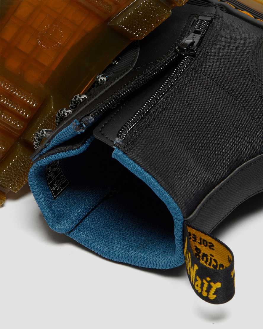 stivali casual dr. martens combs utility neri per bambini
