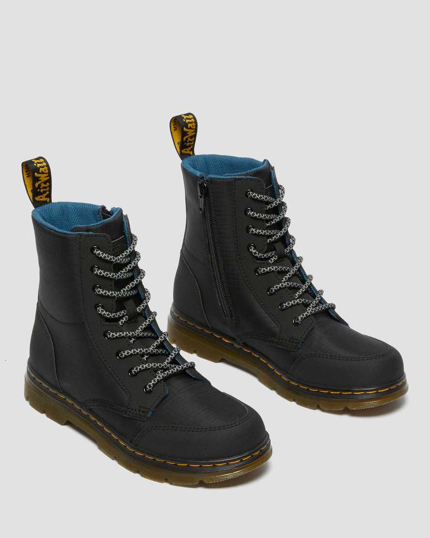 stivali casual dr. martens combs utility neri per bambini