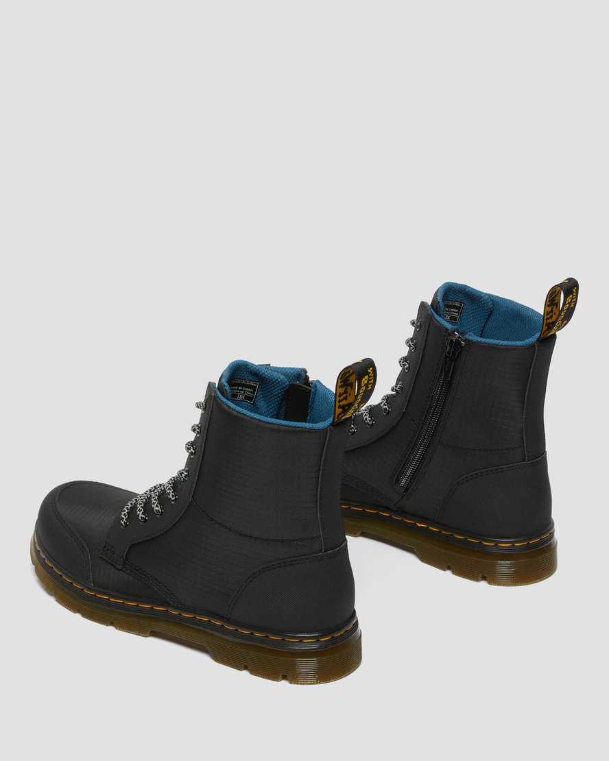 stivali casual dr. martens combs utility neri per bambini