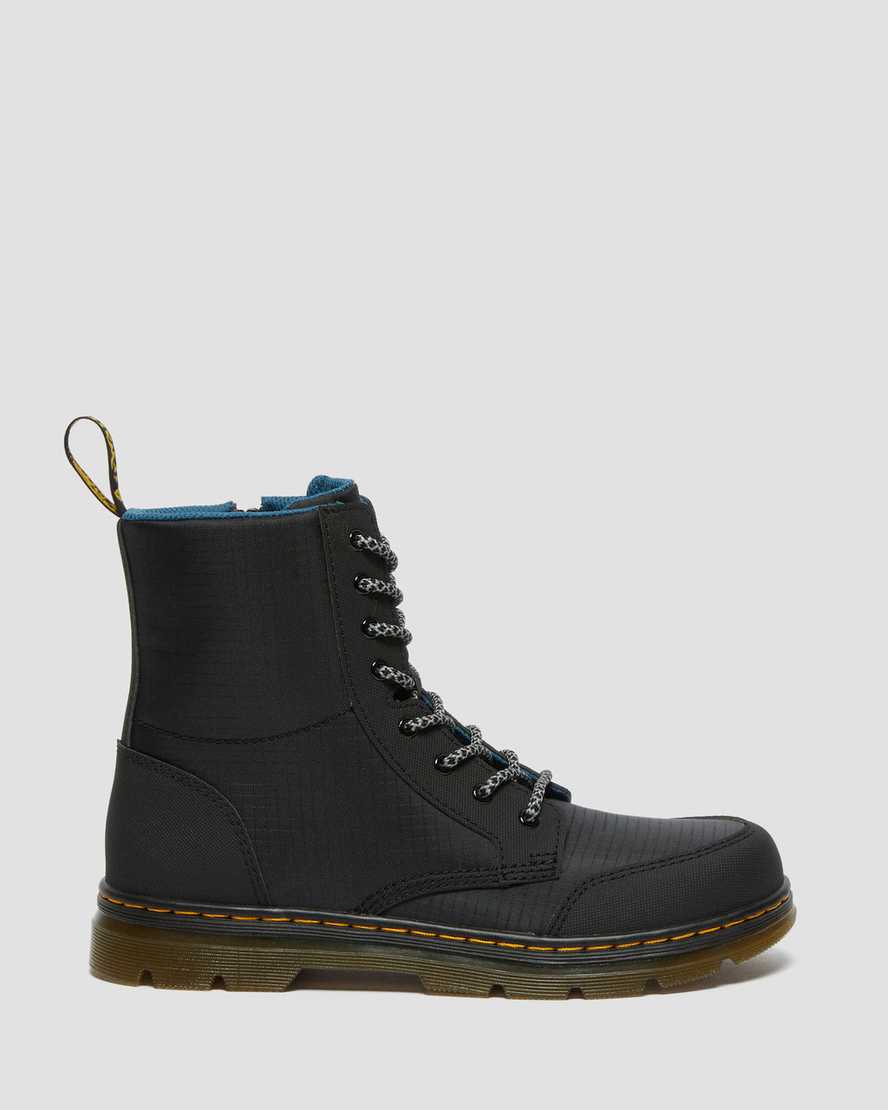 stivali casual dr. martens combs utility neri per bambini