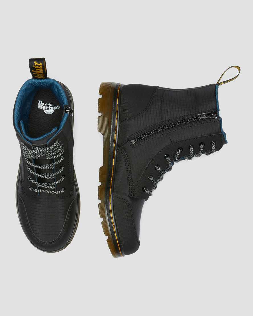 stivali casual dr. martens combs utility neri per bambini