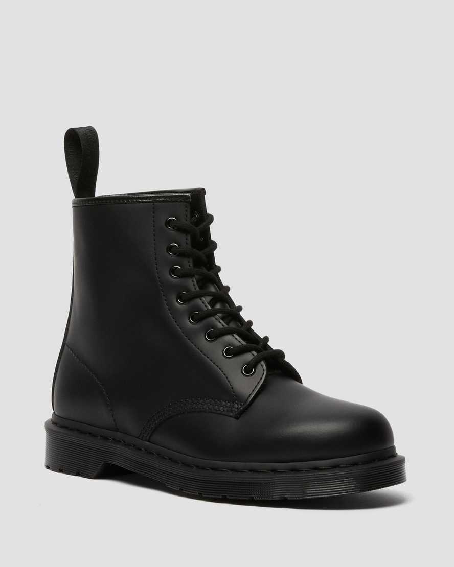 stivali con lacci da uomo dr martens 1460 mono smooth neri