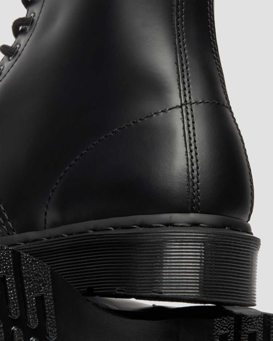stivali con lacci da uomo dr martens 1460 mono smooth neri