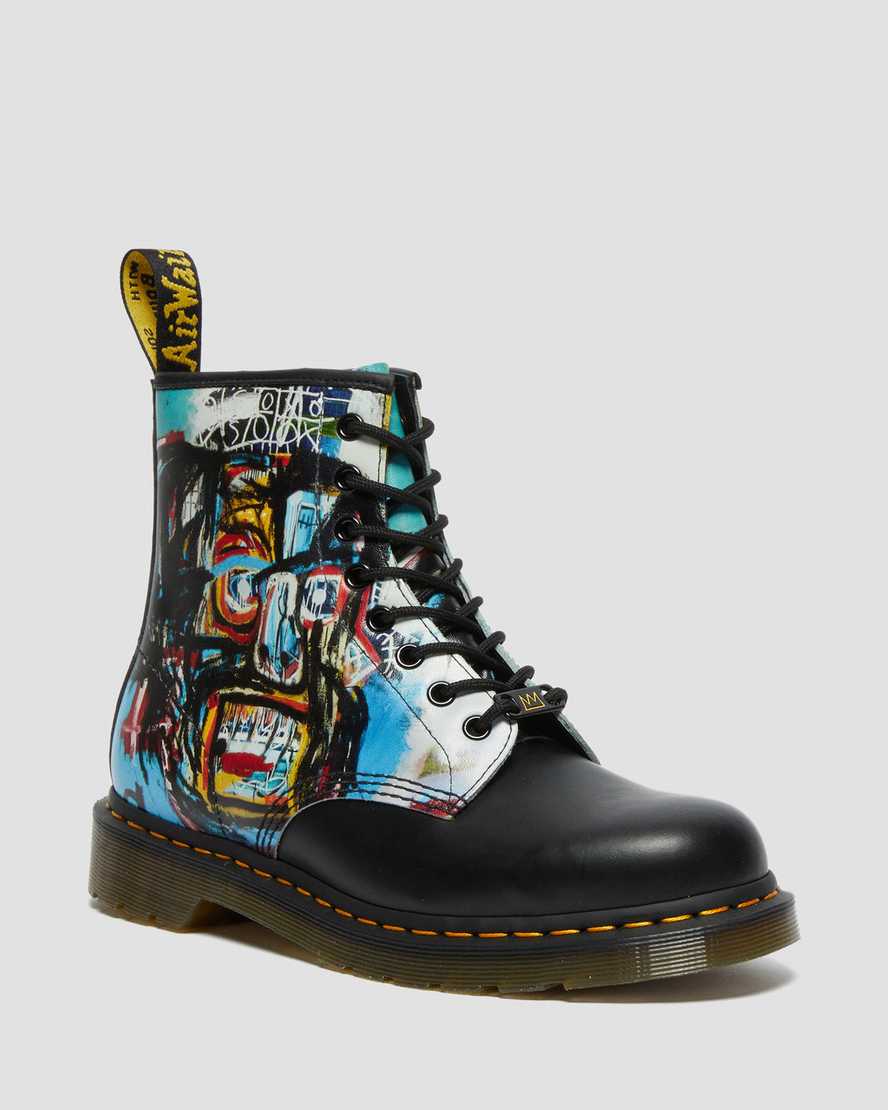 stivali con lacci da uomo dr martens 1460 basquiat neri