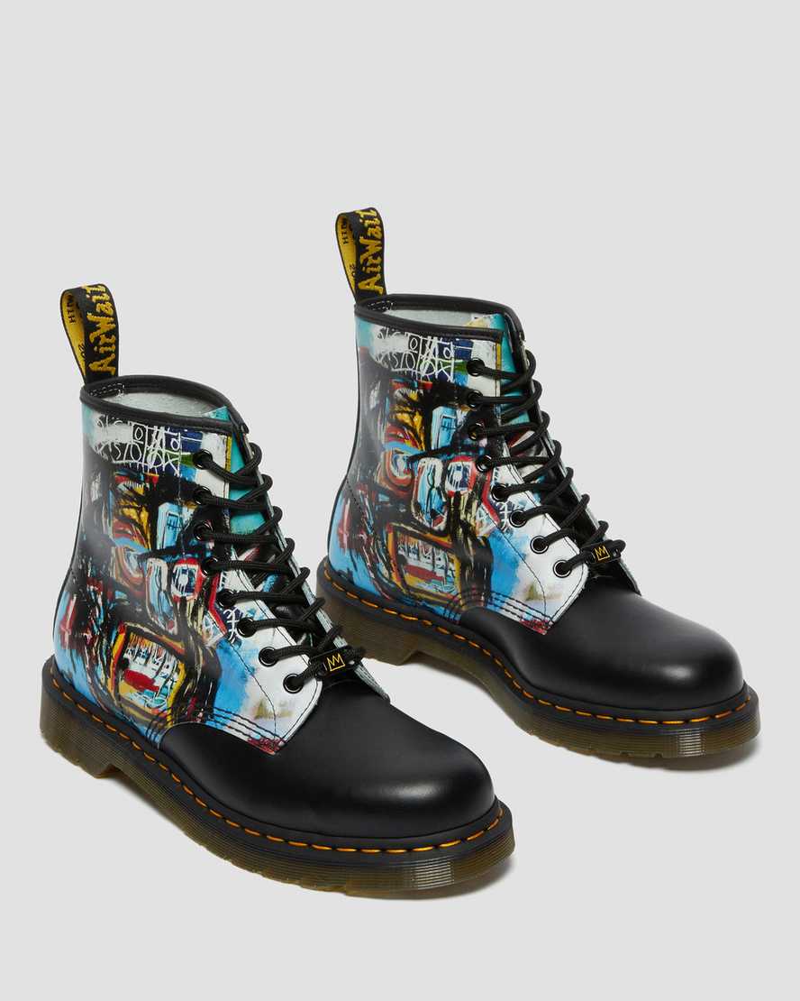 stivali con lacci da uomo dr martens 1460 basquiat neri