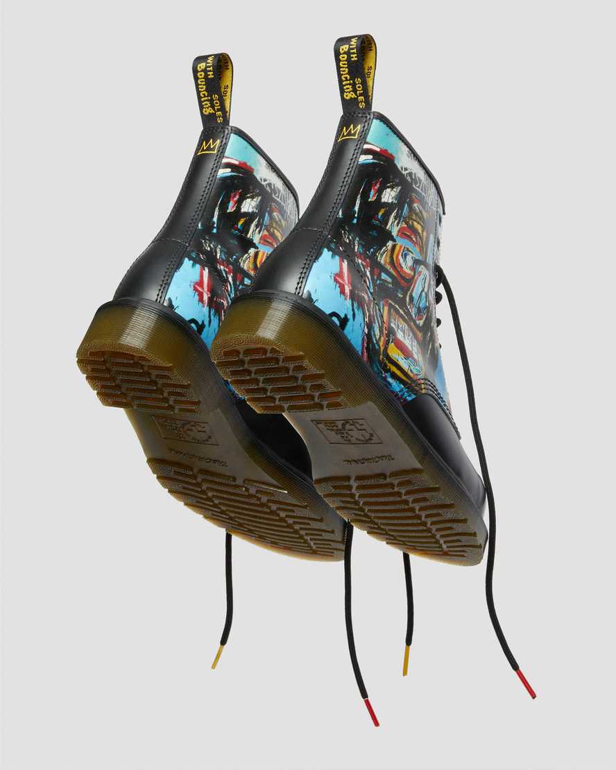 stivali con lacci da uomo dr martens 1460 basquiat neri
