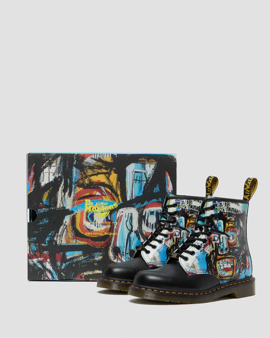 stivali con lacci da uomo dr martens 1460 basquiat neri