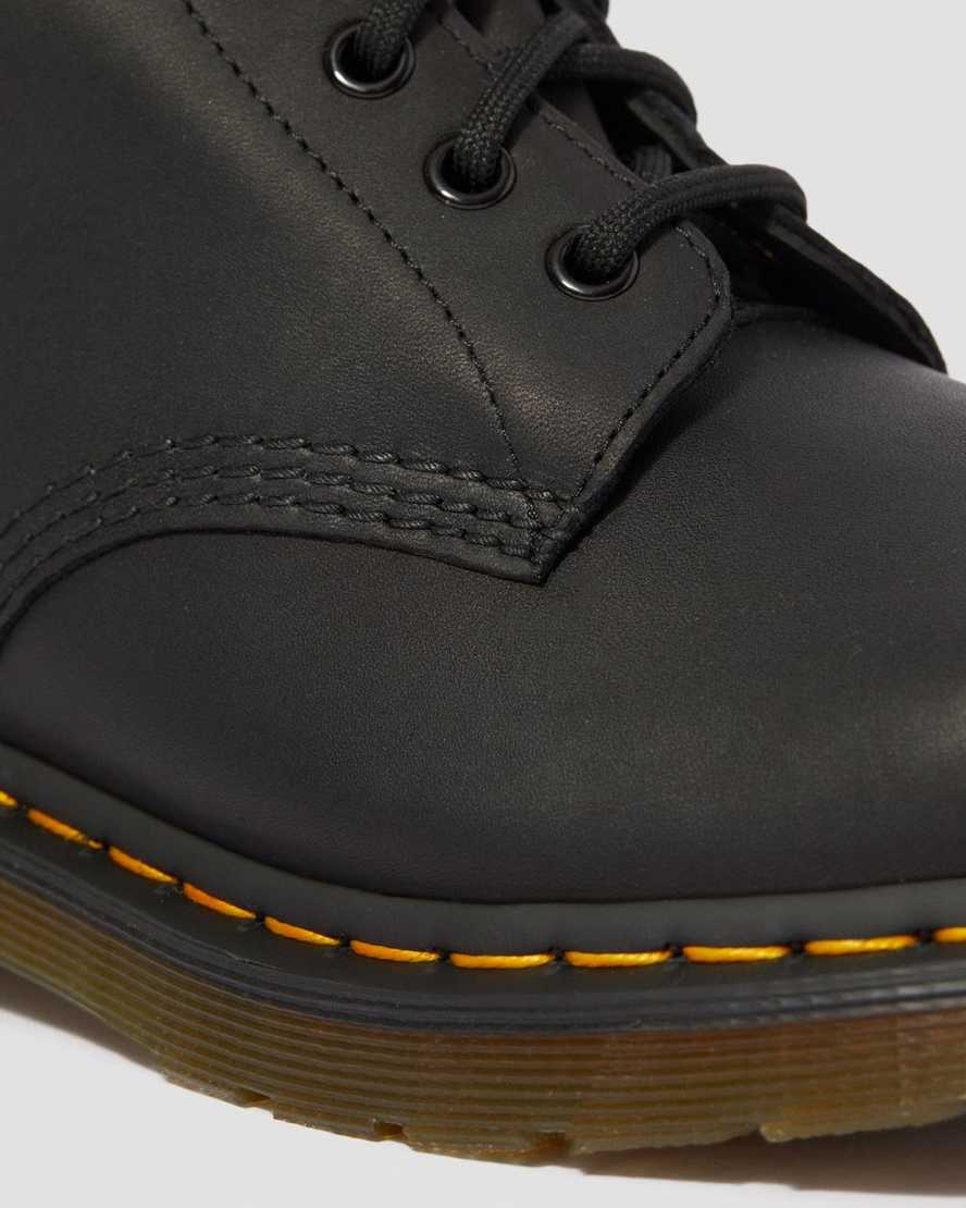 stivali con lacci dr martens 1460 greasy da uomo neri