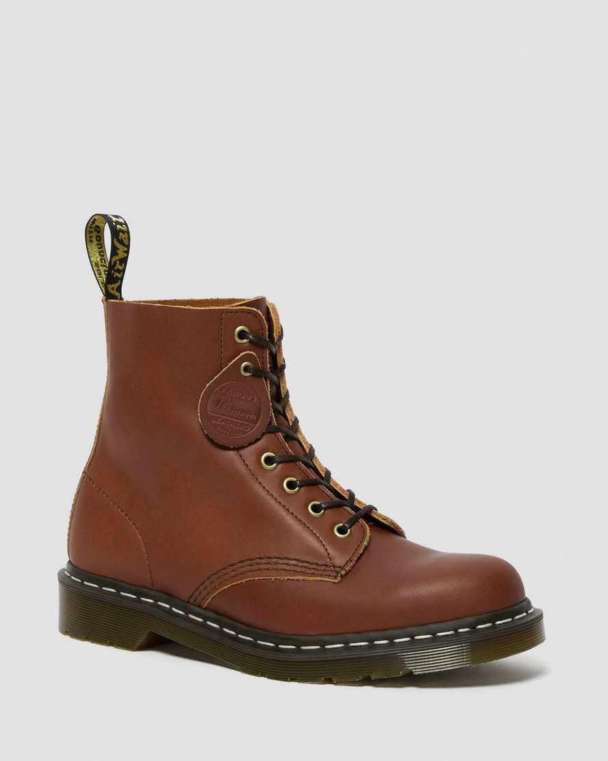 stivali stringati da uomo dr martens 1460 veg tan