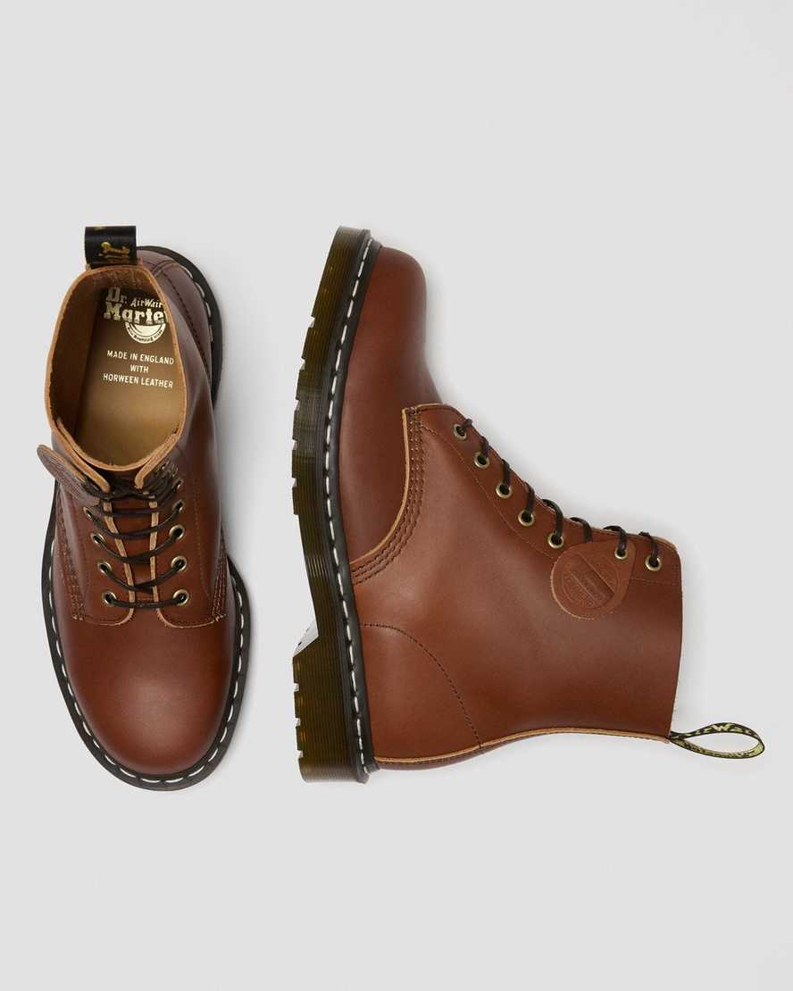 stivali stringati da uomo dr martens 1460 veg tan