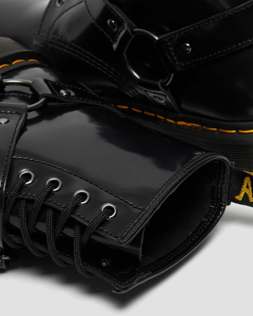 stivali con lacci da uomo dr martens 1460 harness neri