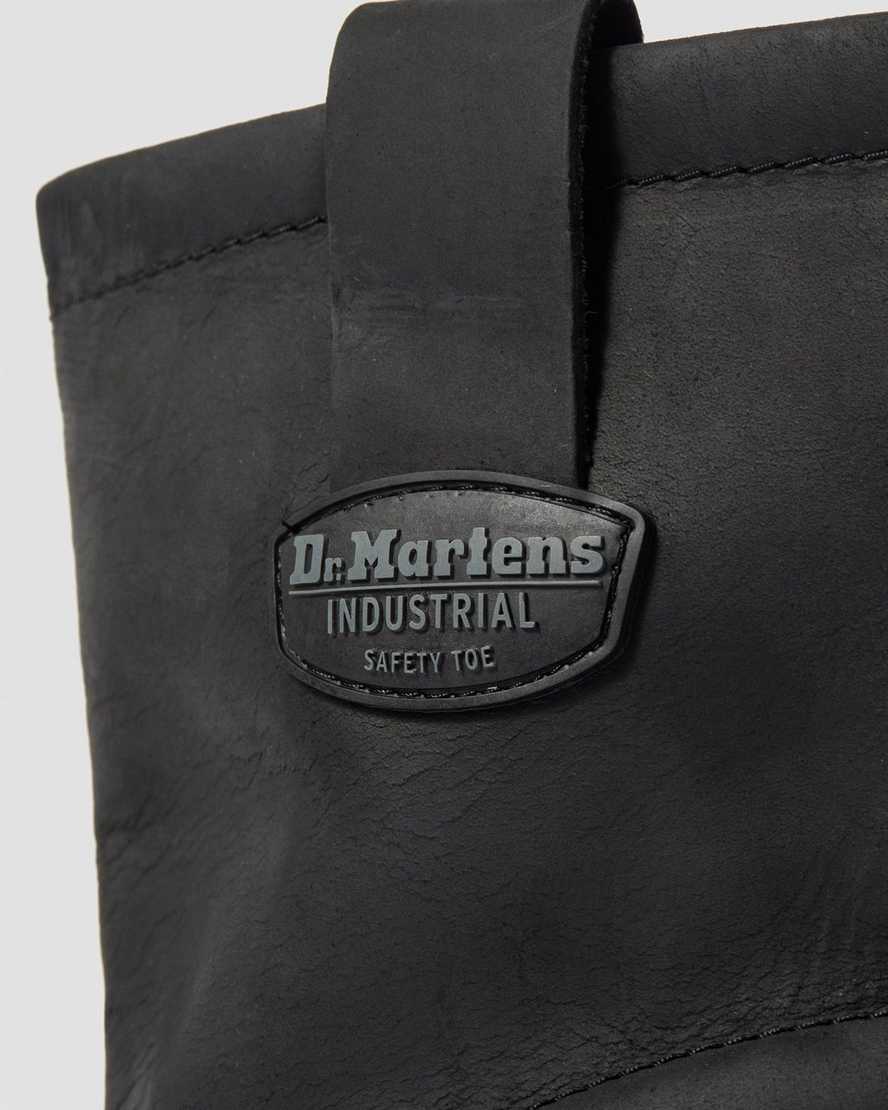 stivali da lavoro da uomo dr. martens 2295 extra wide greasy slip on neri
