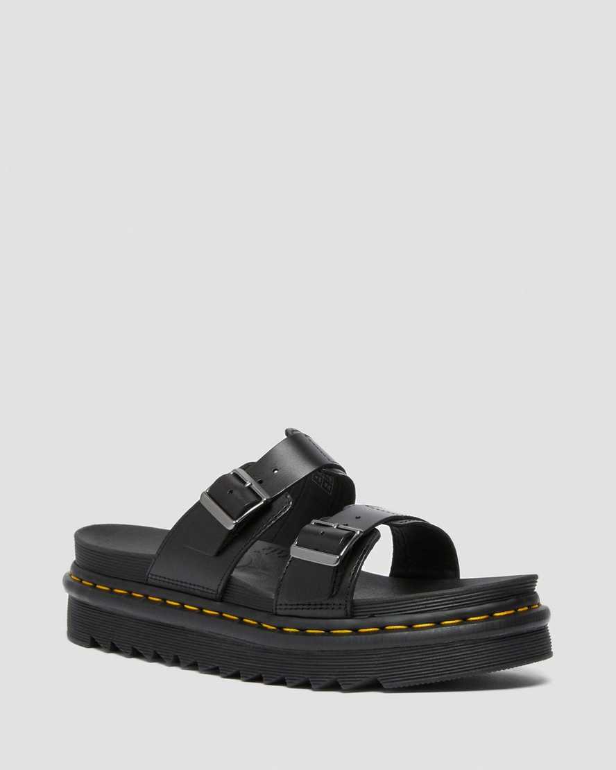 sandali da uomo dr martens myles brando con fibbia neri