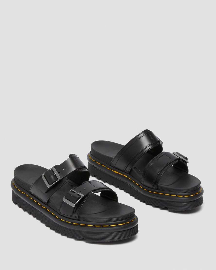sandali da uomo dr martens myles brando con fibbia neri