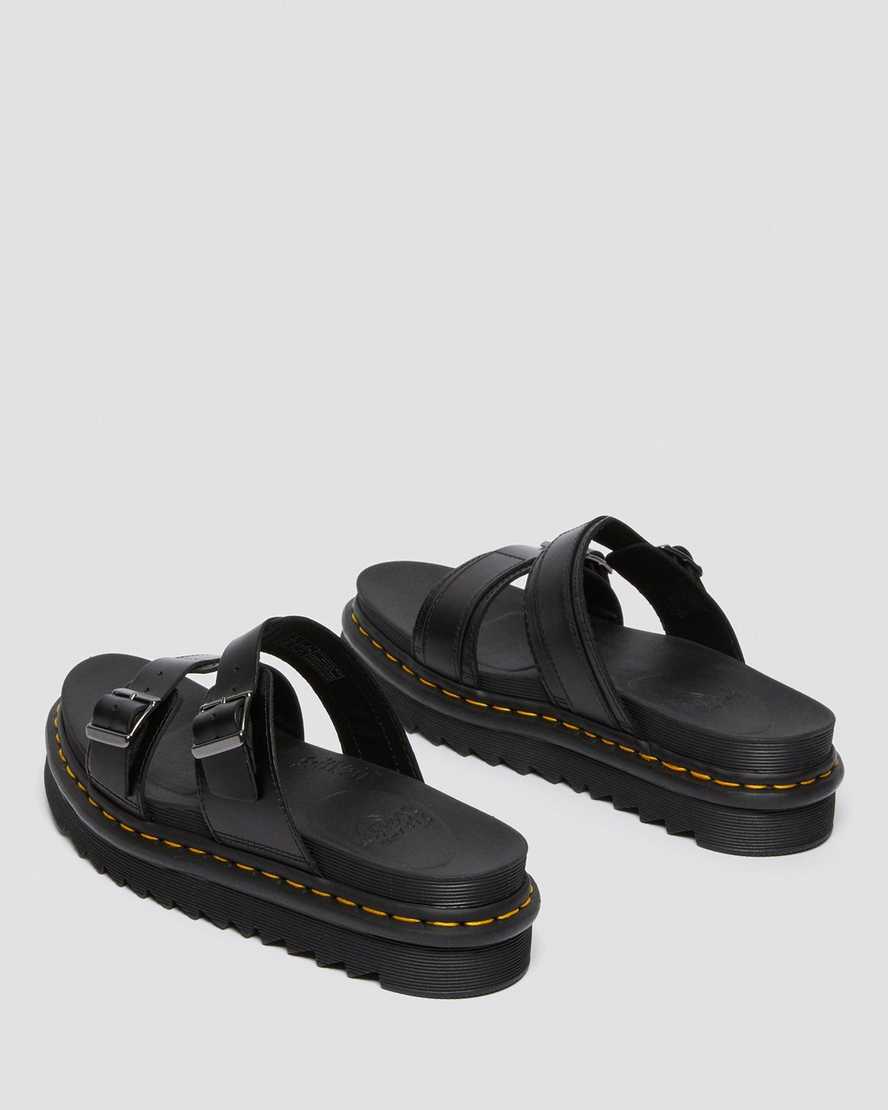 sandali da uomo dr martens myles brando con fibbia neri