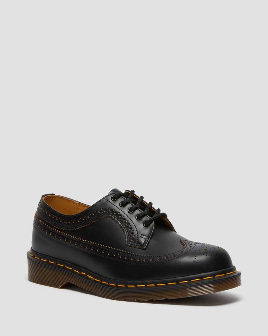scarpe brogue da uomo dr martens 3989 vintage made in england nere