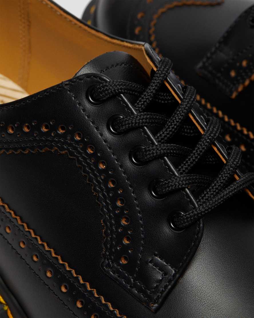scarpe brogue da uomo dr martens 3989 vintage made in england nere