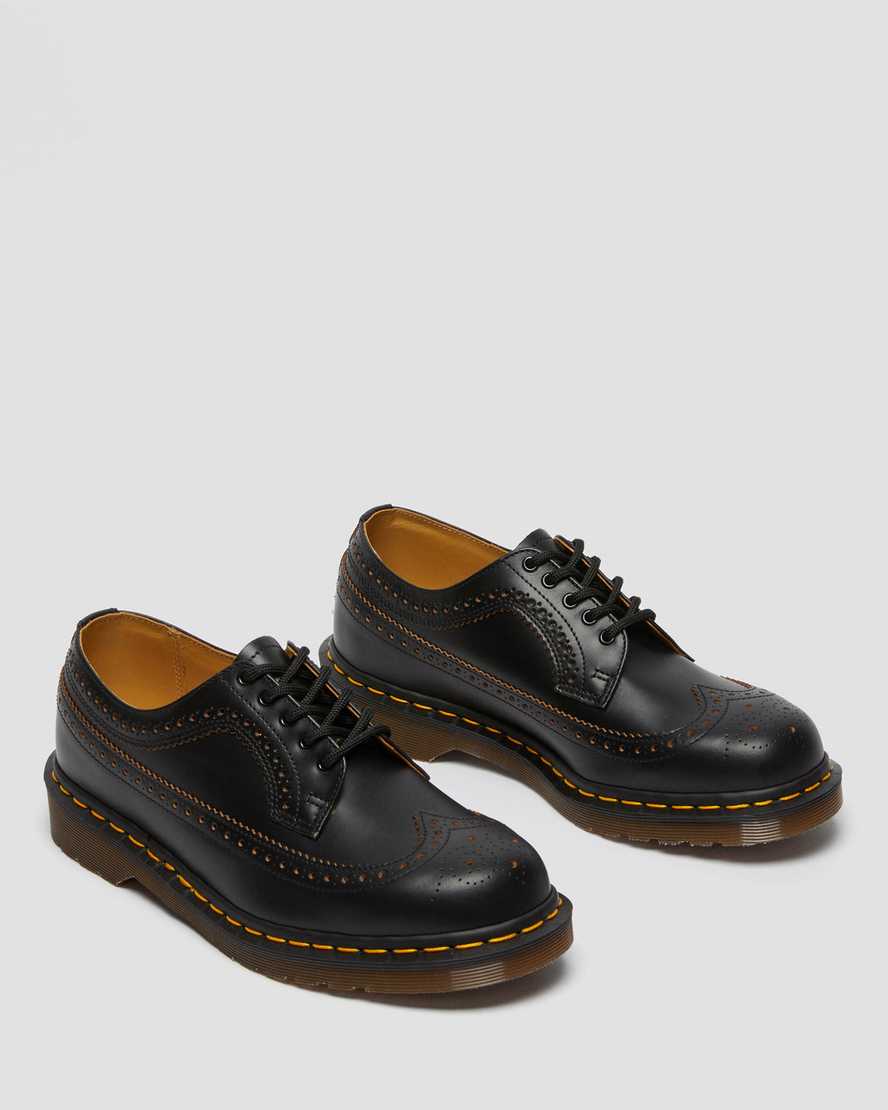 scarpe brogue da uomo dr martens 3989 vintage made in england nere
