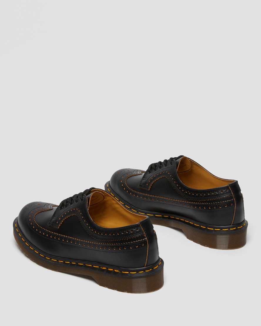 scarpe brogue da uomo dr martens 3989 vintage made in england nere