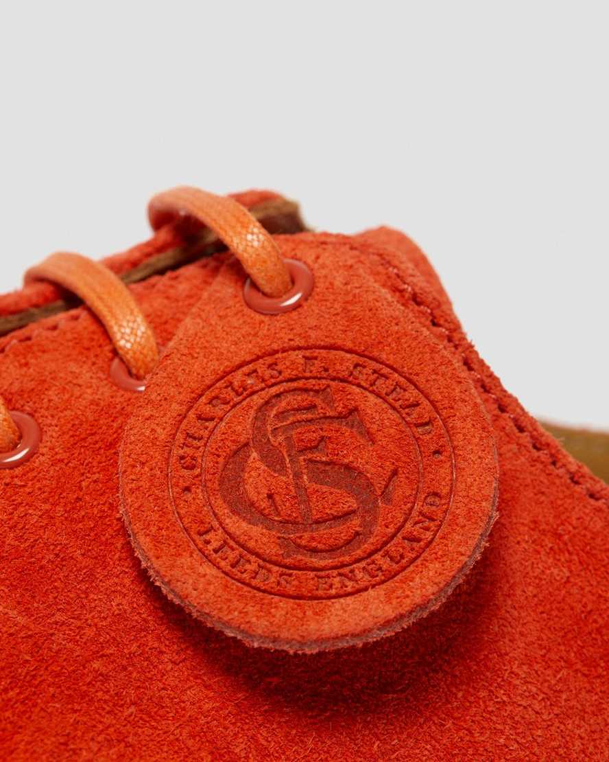 scarpe oxford da uomo dr martens 1461 made in england color arancio