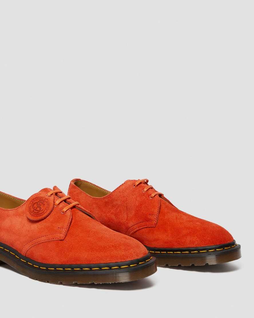 scarpe oxford da uomo dr martens 1461 made in england color arancio