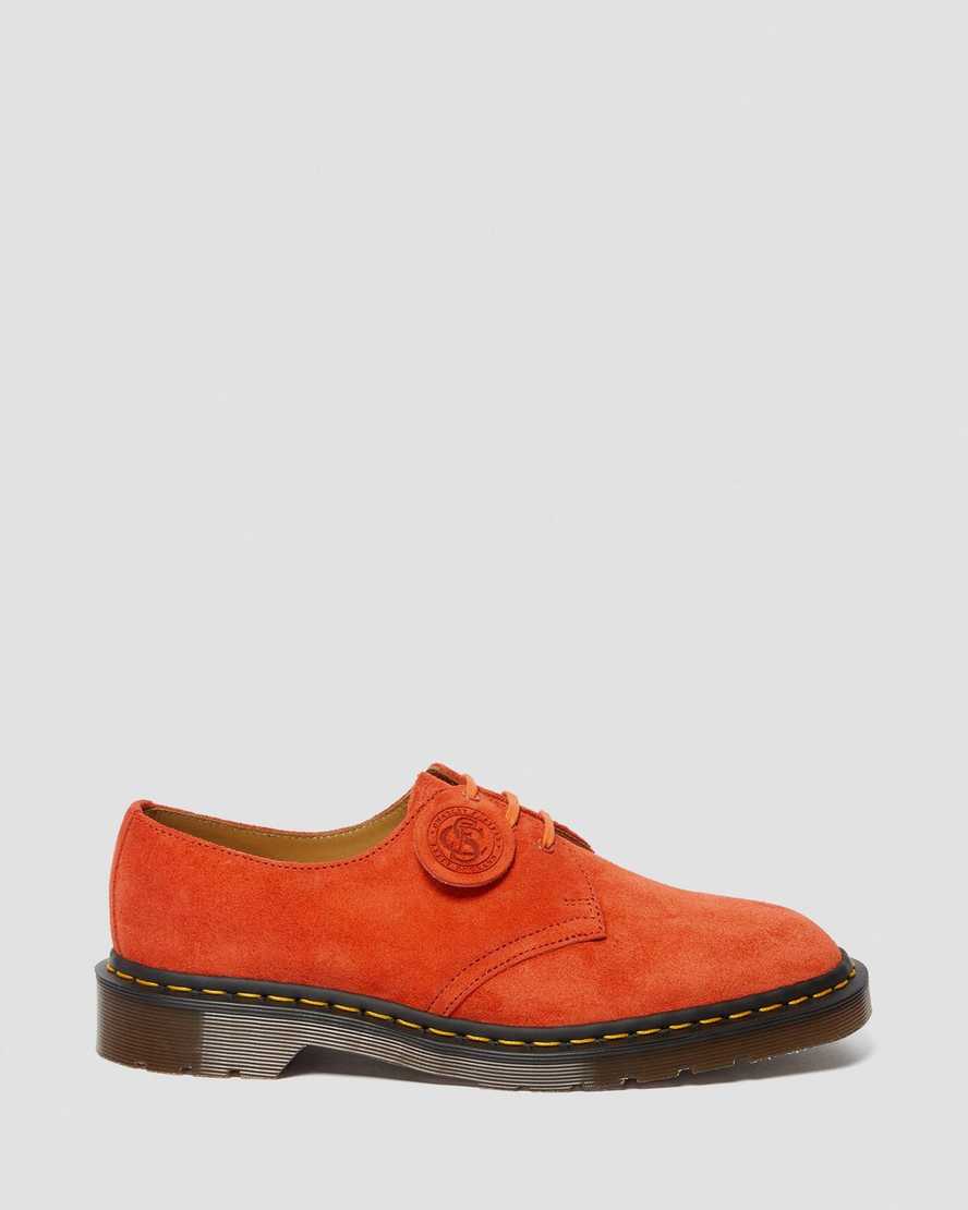 scarpe oxford da uomo dr martens 1461 made in england color arancio