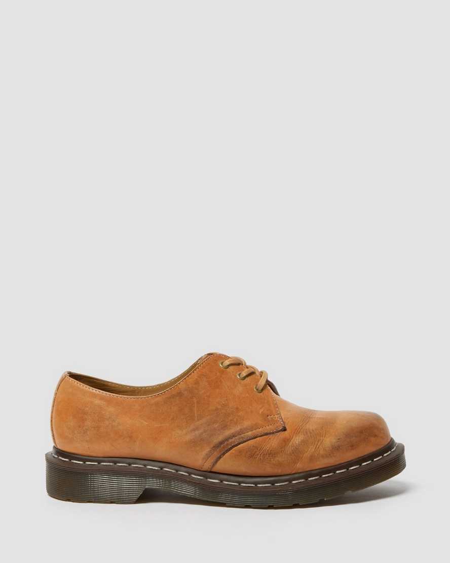 scarpe oxford beige dr martens 1461 veg tan da uomo