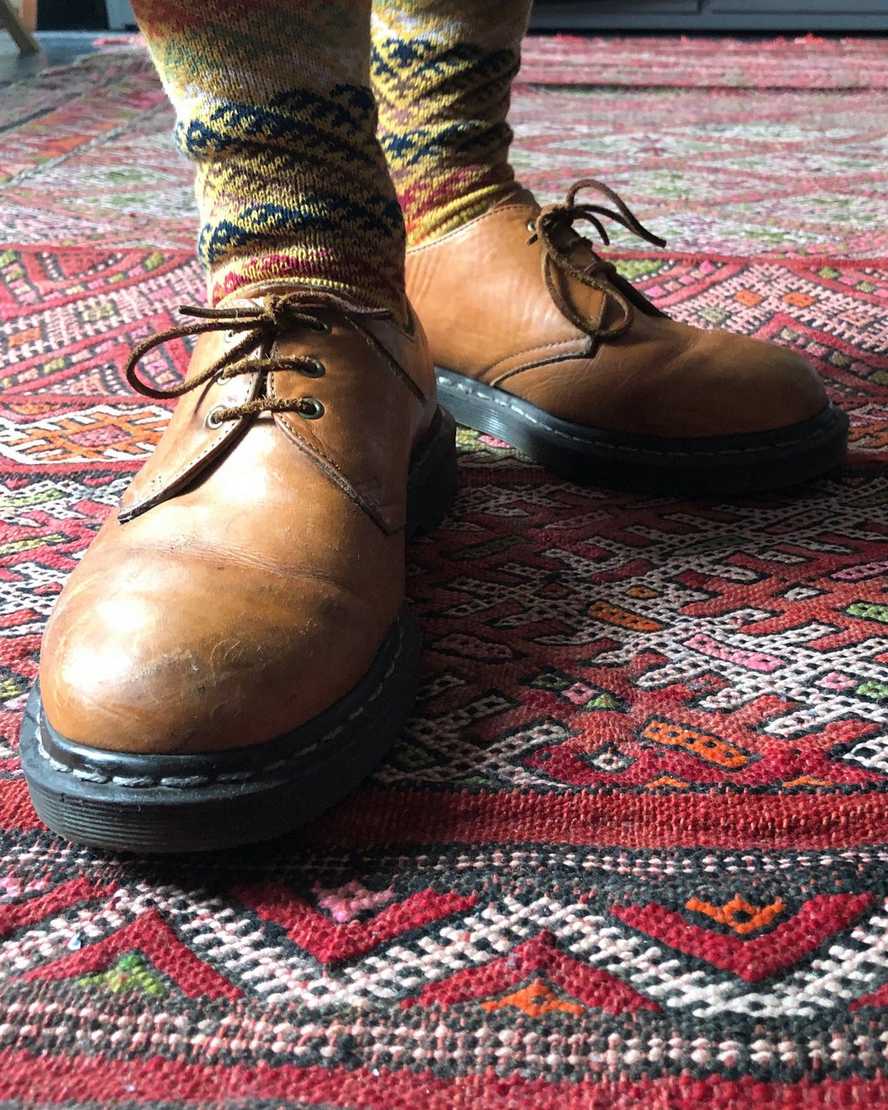 scarpe oxford beige dr martens 1461 veg tan da uomo