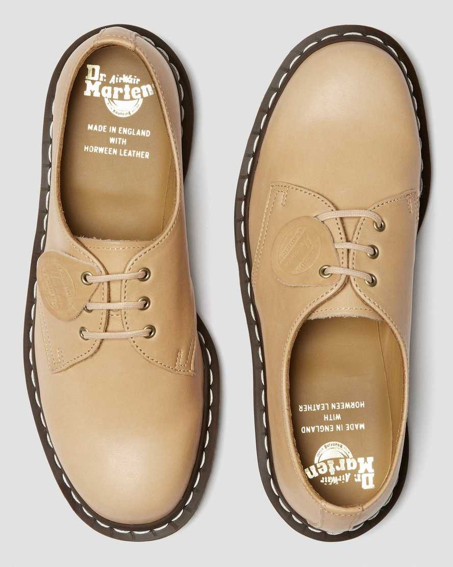 scarpe oxford beige dr martens 1461 veg tan da uomo