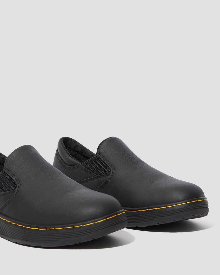 scarpe da lavoro antiscivolo da uomo dr martens brockley nere
