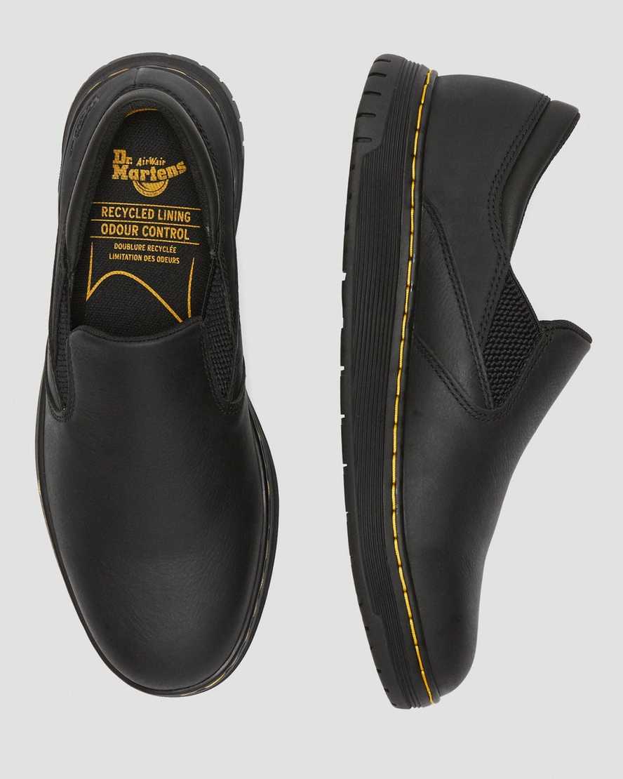scarpe da lavoro antiscivolo da uomo dr martens brockley nere