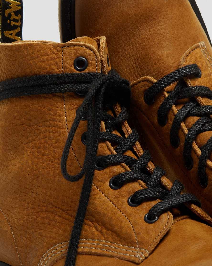 stivali casual da donna dr martens 1460 pascal realizzati in inghilterra color cuoio
