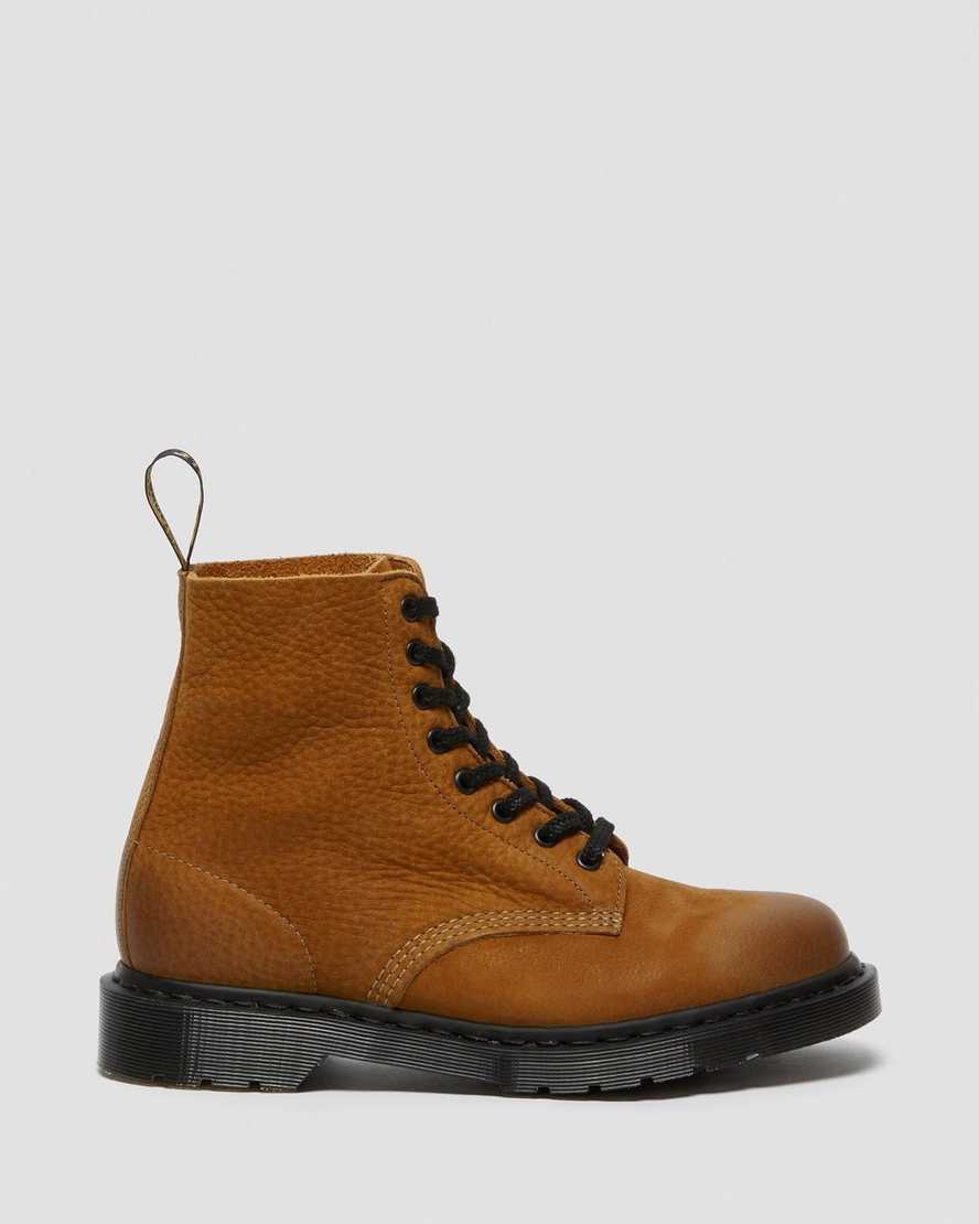 stivali casual da donna dr martens 1460 pascal realizzati in inghilterra color cuoio