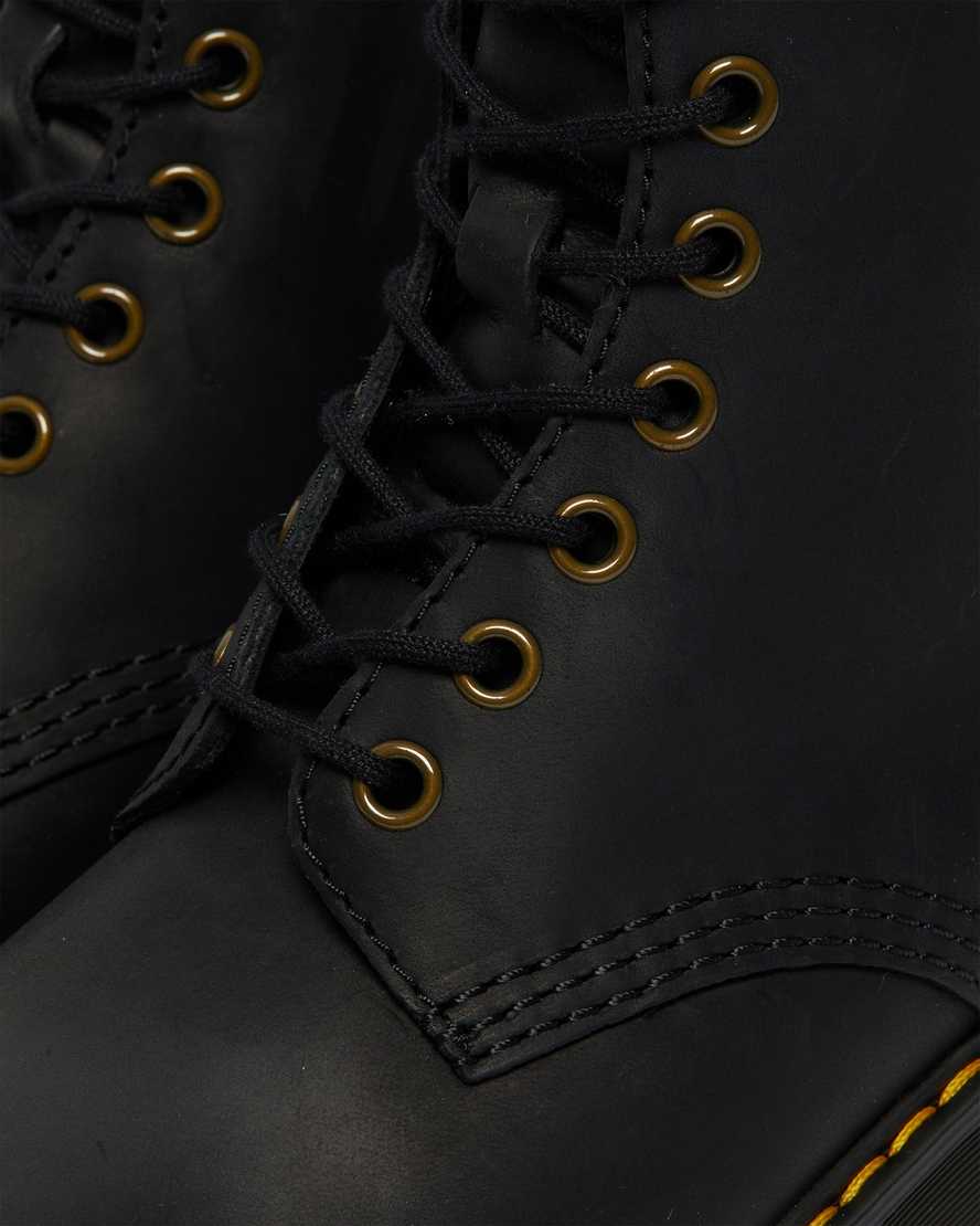 stivali con tacco dr martens shriver hi wyoming da donna neri