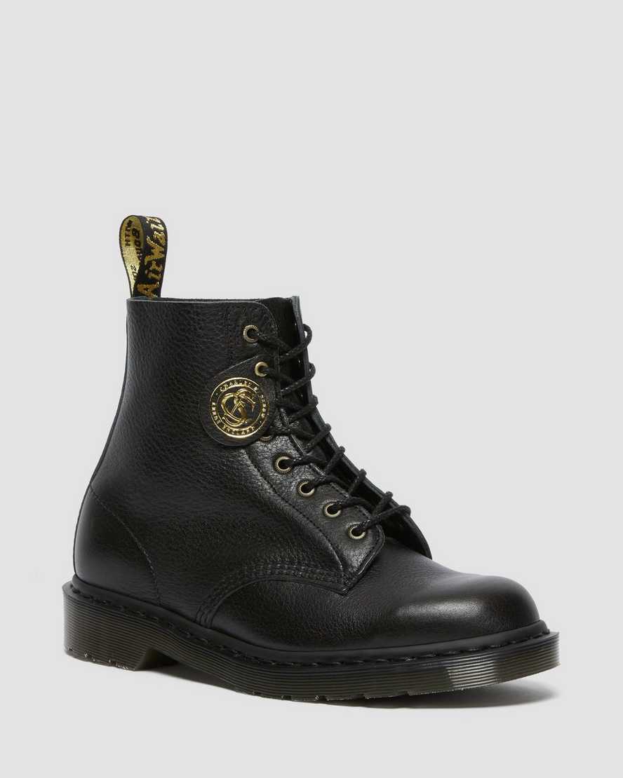stivali con lacci dr martens 1460 pascal da donna neri