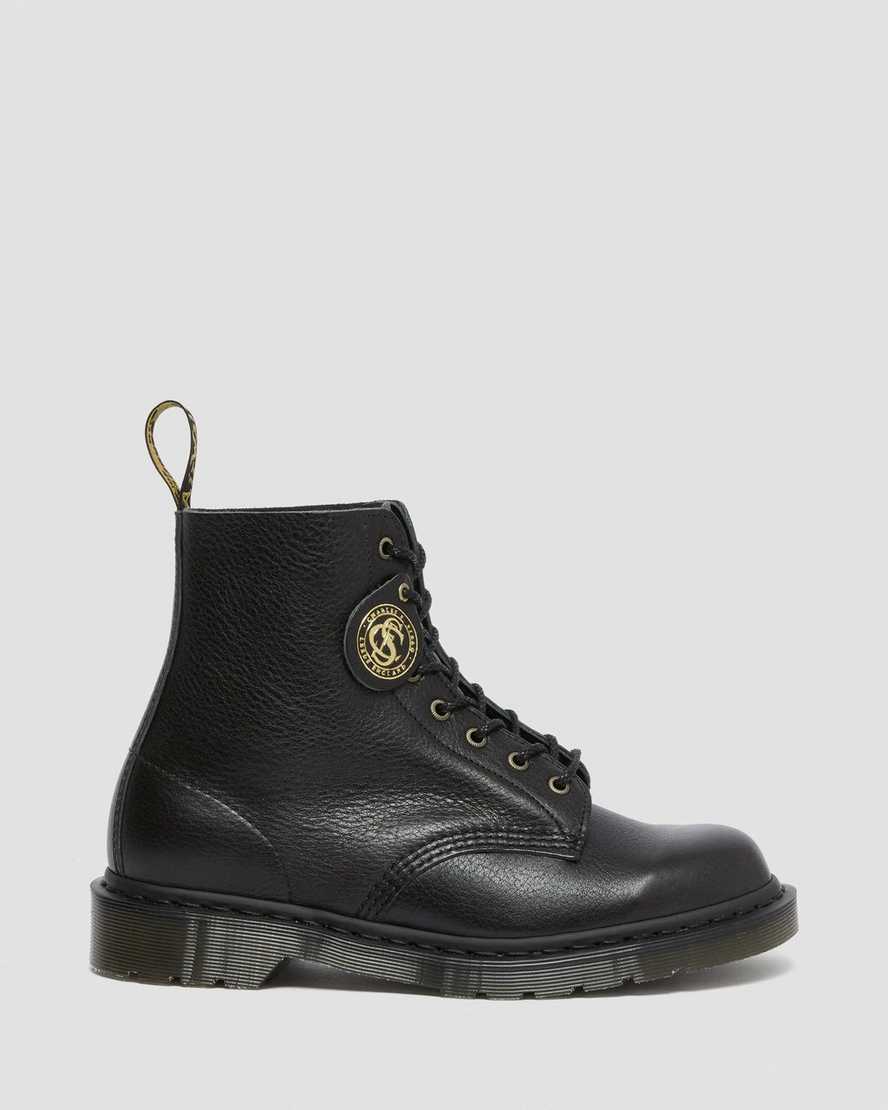 stivali con lacci dr martens 1460 pascal da donna neri