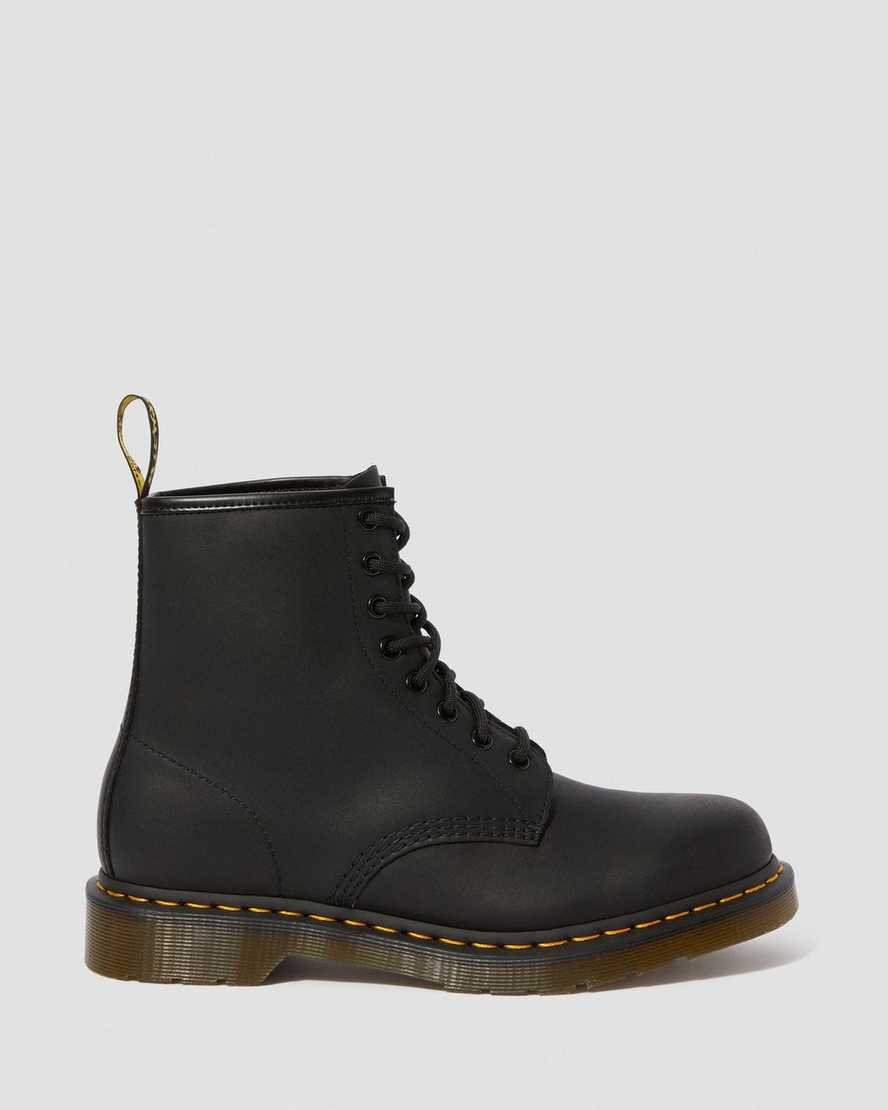 stivali con lacci dr martens 1460 greasy neri da donna