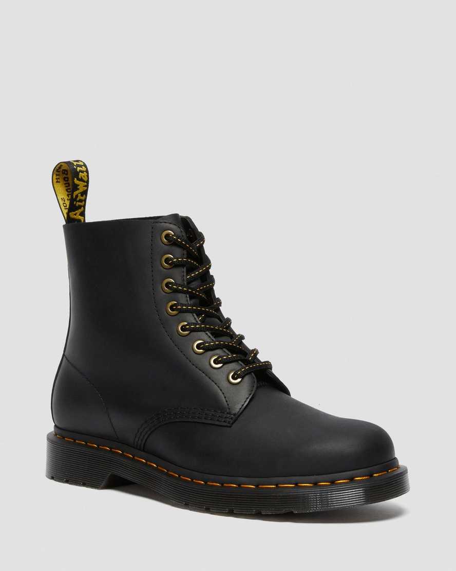 stivali con lacci dr martens 1460 pascal da donna neri