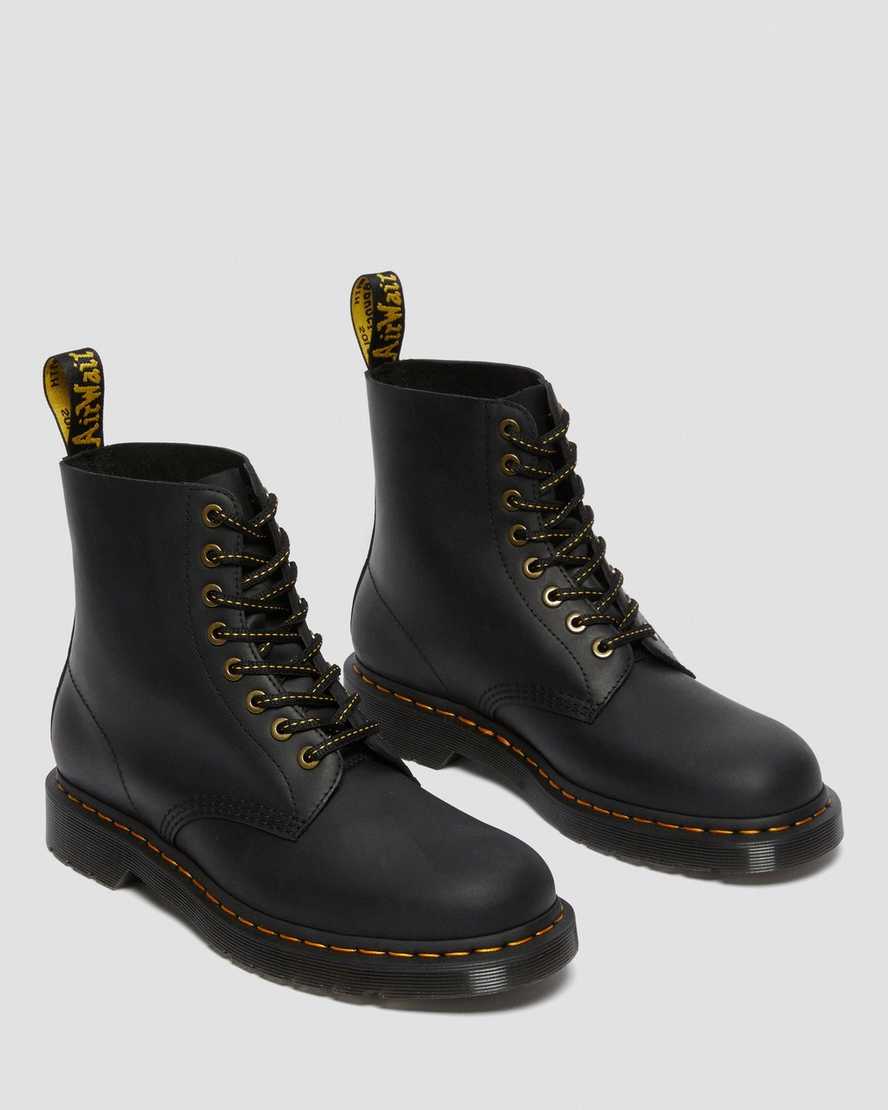stivali con lacci dr martens 1460 pascal da donna neri