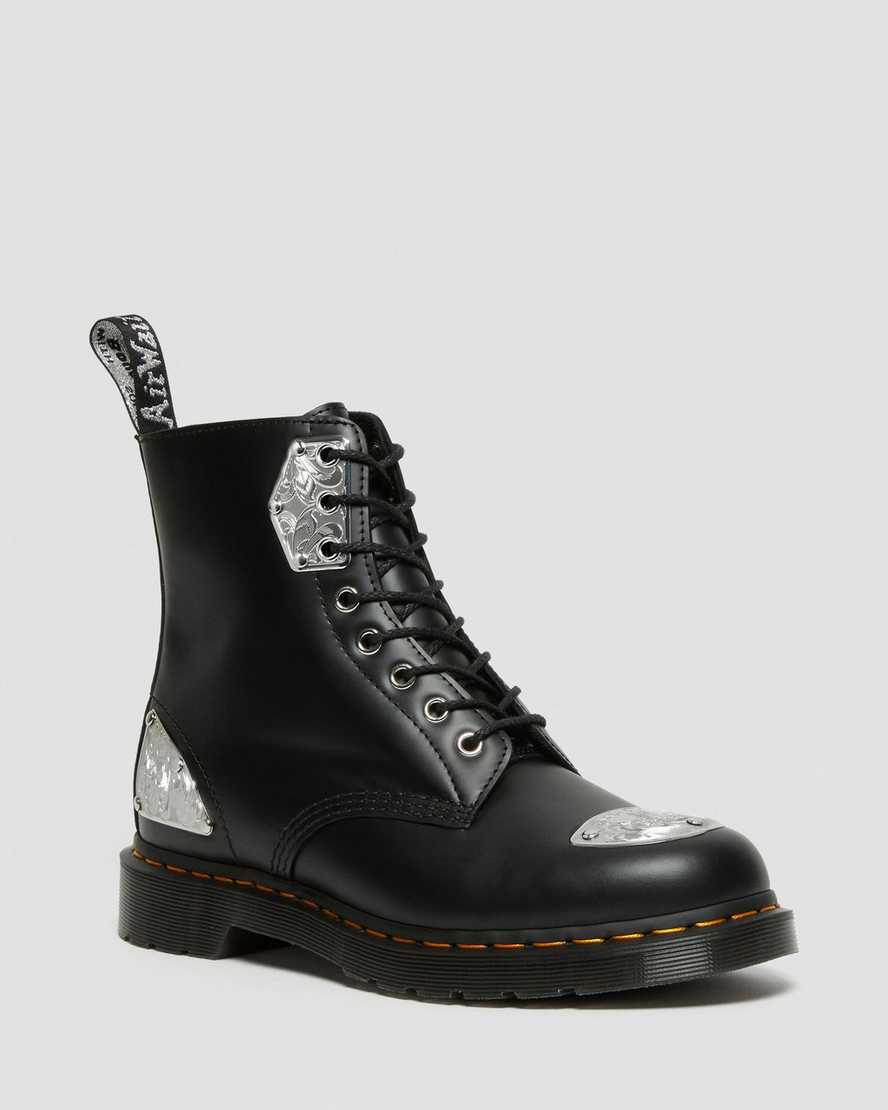 stivali con lacci dr martens king nerd 1460 da donna neri