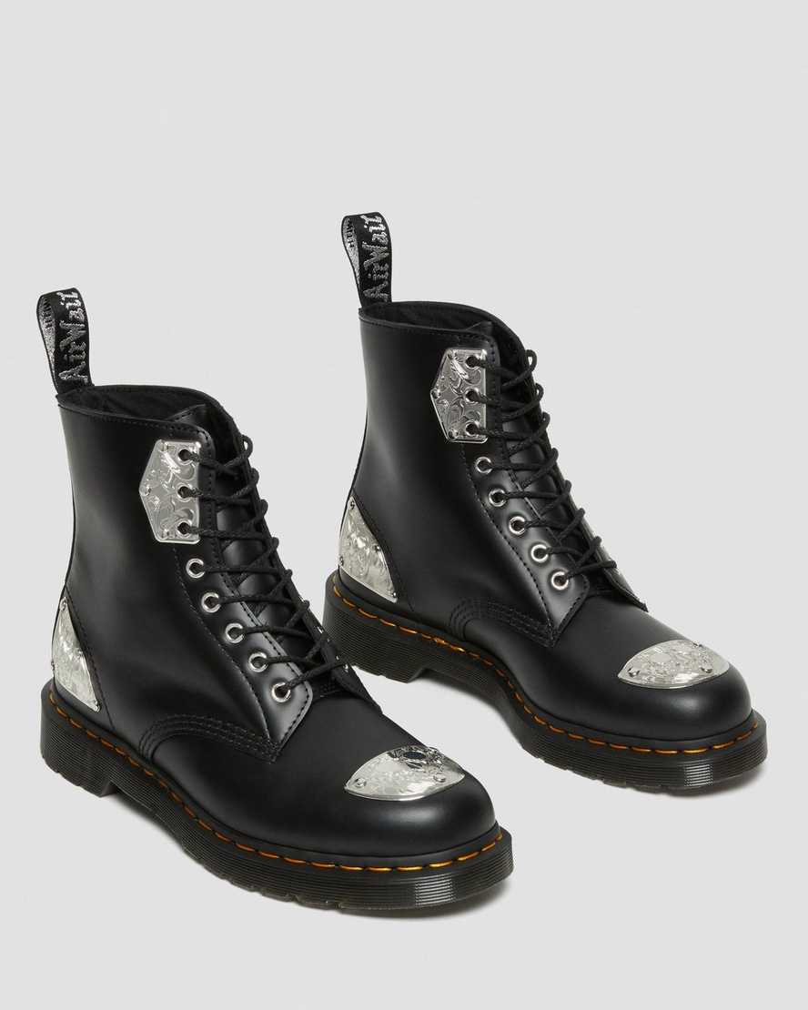 stivali con lacci dr martens king nerd 1460 da donna neri