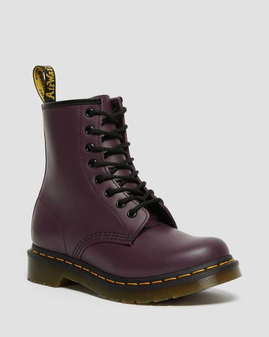 stivali con lacci viola dr martens 1460 smooth da donna