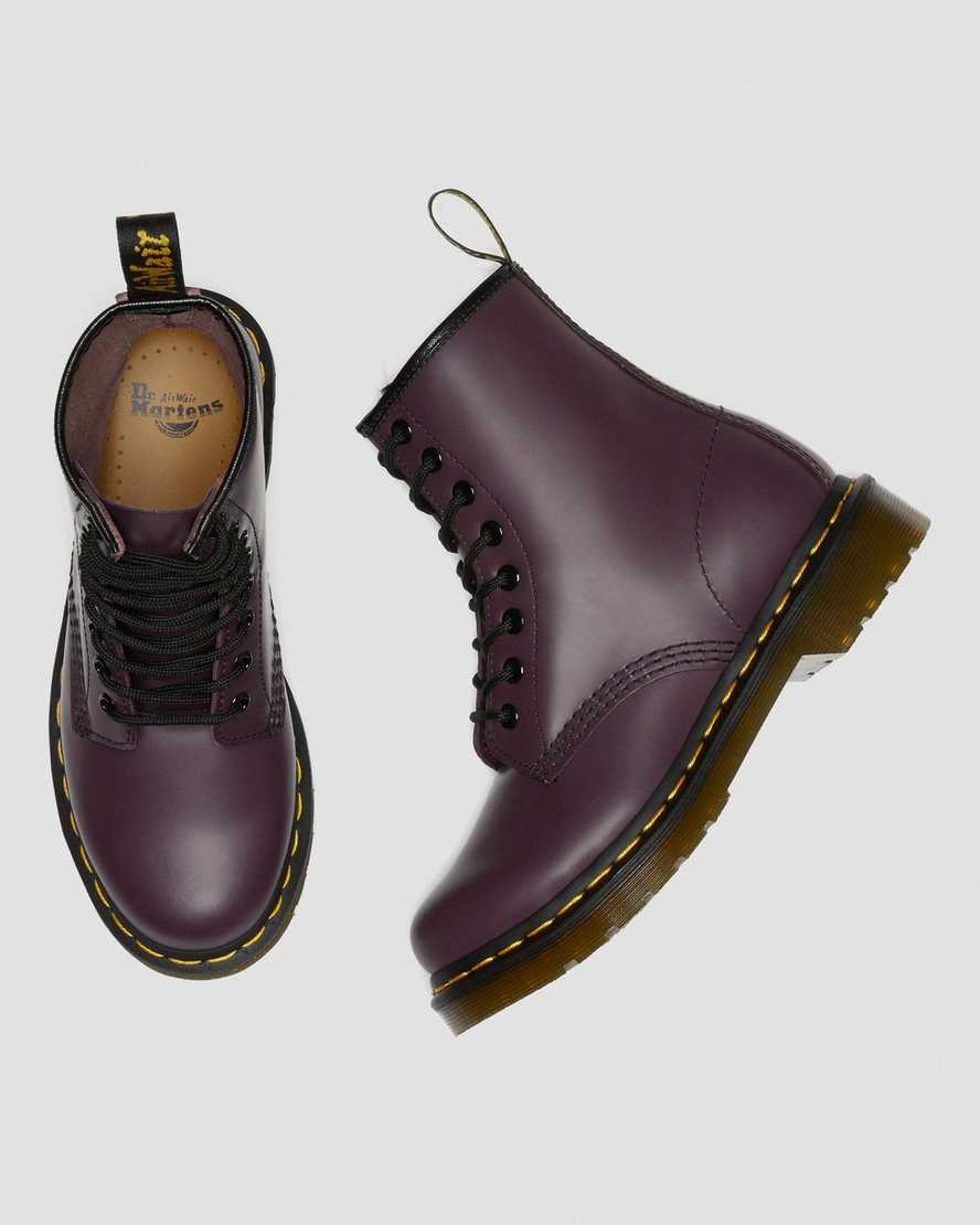 stivali con lacci viola dr martens 1460 smooth da donna