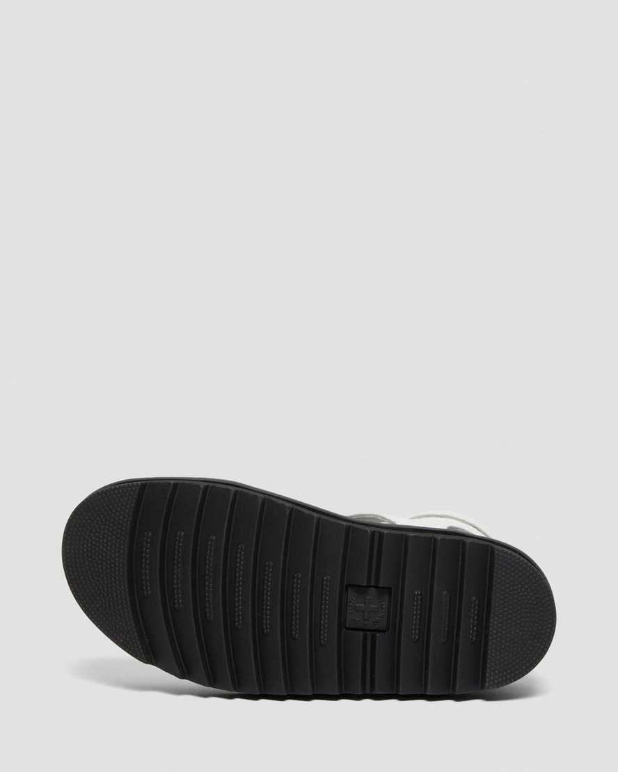 sandali con cinturino e cerniera dr martens olson da donna bianchi