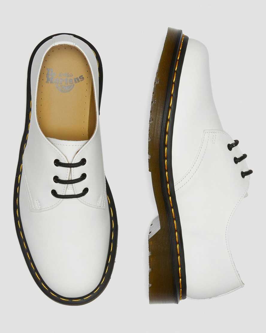 scarpe oxford dr martens 1461 smooth da donna bianche