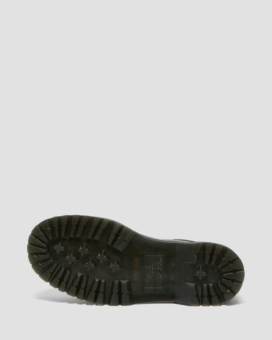 scarpe con plateau da donna dr martens collier nere con lacci fino alla punta
