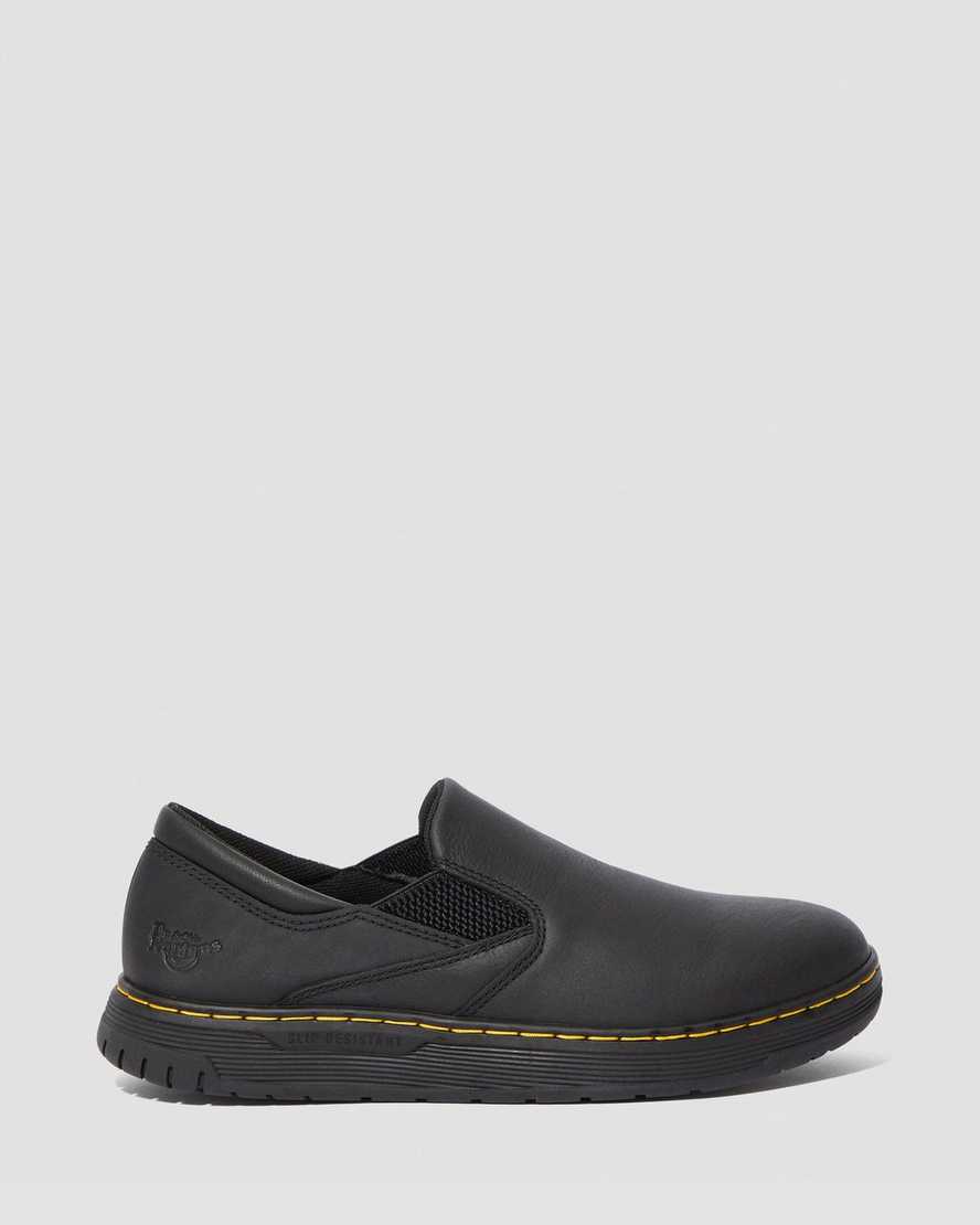 scarpe da lavoro antiscivolo dr martens brockley nere da donna